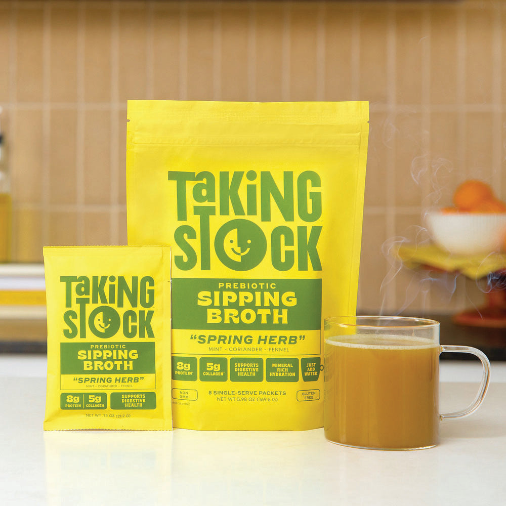 Prebiotic Sipping Broth, Spring Herb