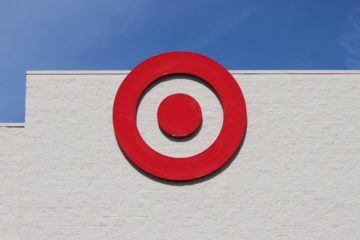 Target logo with blue sky